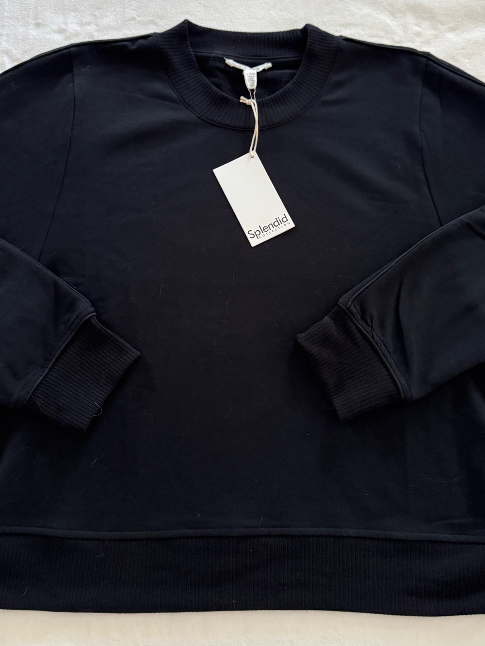 Splendid Women’s  Black Crewneck Sweatshirt